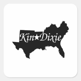 Carré Sticker du logo Kin Dixie