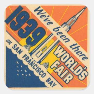 Carré Sticker du World's Fair Sticker de San Francisco 1