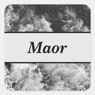 Carré Sticker en marbre écrasant