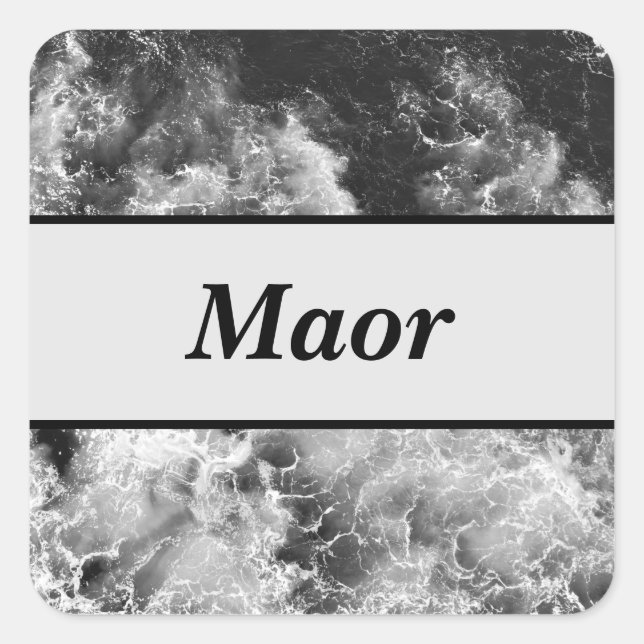 Carré Sticker en marbre écrasant (Devant)