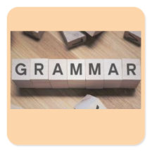 Sticker en tuiles de grammaire