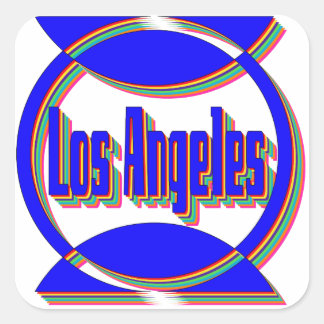 Carré Sticker fantastique Los Angeles 2