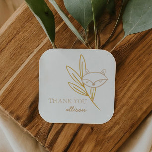 Carré Sticker Fox Woodland Fairytale Favoriser