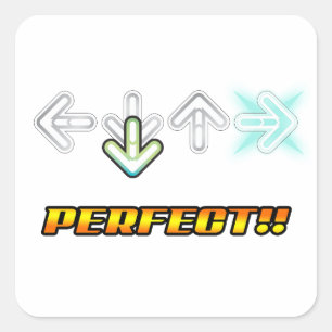 Carré Sticker Gamer - Perfect Dance Moves
