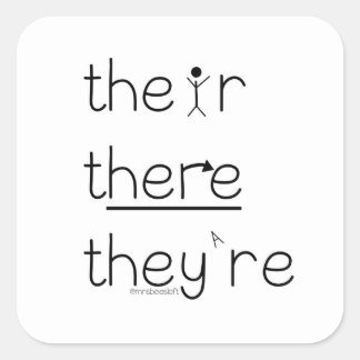 Carré Sticker Grammar