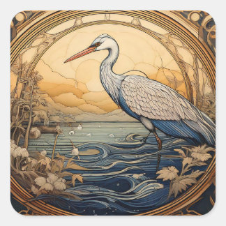 Carré Sticker Heron