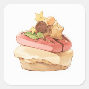 Carré Sticker Imaginaire mignon