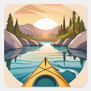 Carré Sticker Kayak