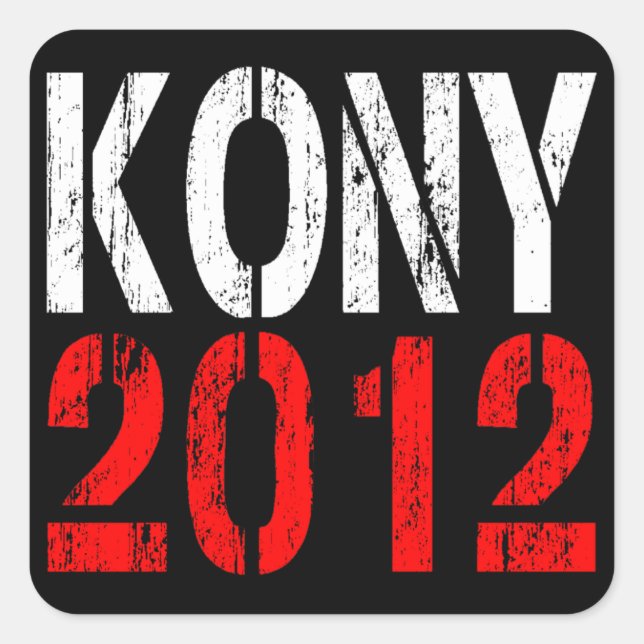 CARRÉ STICKER KONY 2012 (Devant)