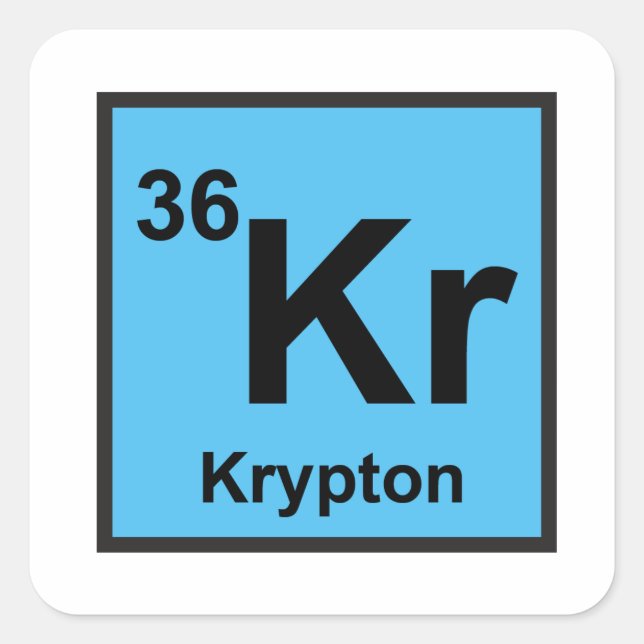 Carré Sticker Krypton (Devant)