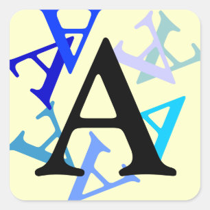 Carré Sticker - Lettres multiples