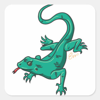 Carré Sticker Lizard