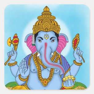 Carré Sticker Lord Ganesha