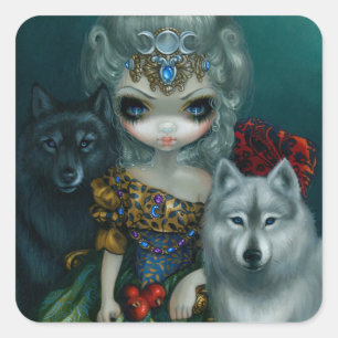 Carré Sticker "Loup-Garou : La Grande Prêtresse"