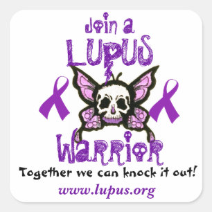 Carré Sticker Lupus Warrior
