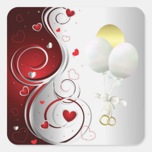 Carré Sticker mariage