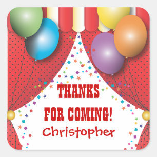 Carré Sticker Merci du Carnaval du Cirque