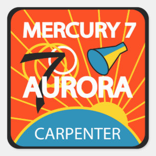Carré Sticker Mercury 7