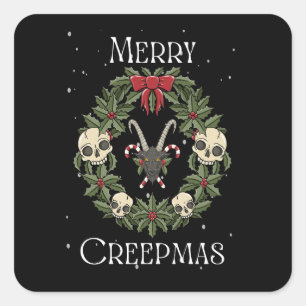 Carré Sticker Merry Creepmas