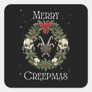Carré Sticker Merry Creepmas