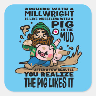 Carré Sticker Millwright