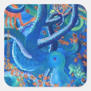 Carré Sticker octopacifica