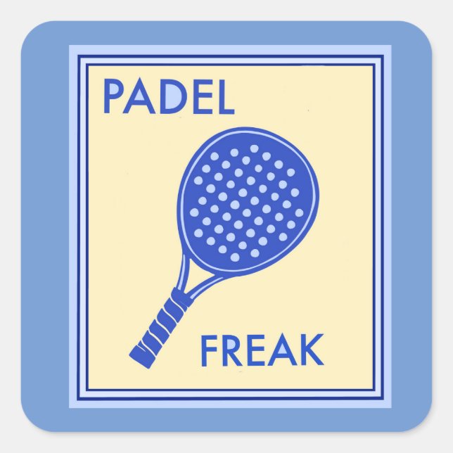 Carré Sticker PADEL FREAK (Devant)