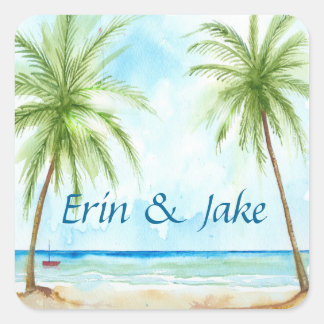 Carré Sticker Palm Tree