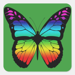 Carré Sticker papillon