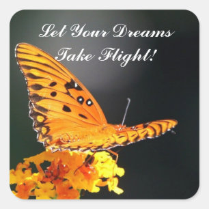 Carré Sticker papillon "Dreams"