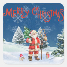 Sticker père Noël Joyeux Noël