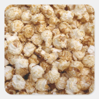 Carré Sticker photo Kettlecorn Popcorn pour les amateurs