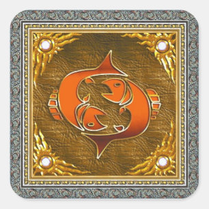 Carré Sticker Pisces