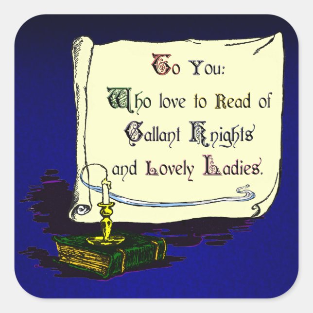 Carré Sticker plaque de présentation vintage (Devant)