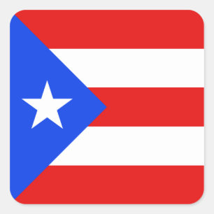 Carré Sticker Porto Rico Flag