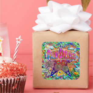 Carré Sticker pour facteur de risque Palm Springs