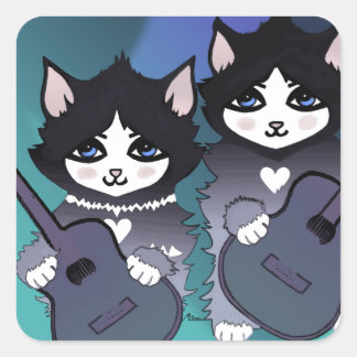 Carré Sticker pour guitares blues