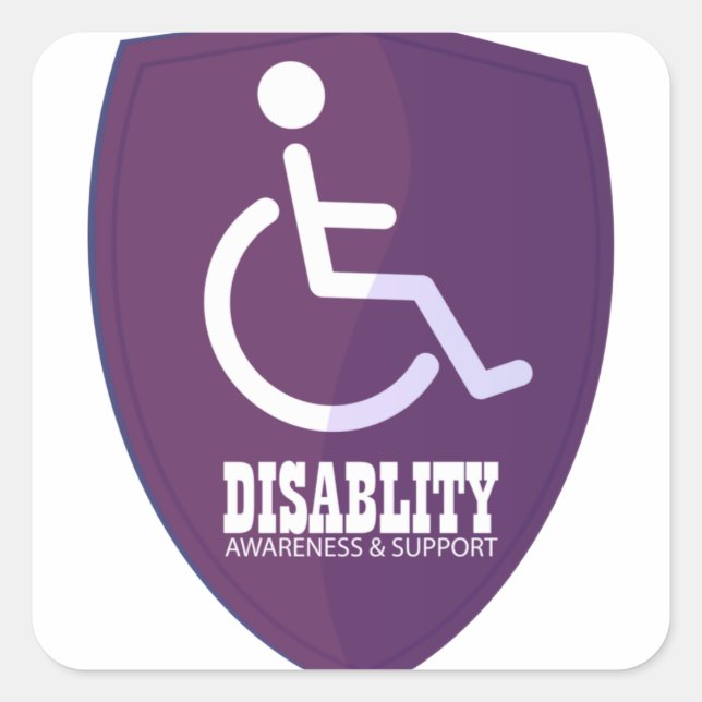 Carré Sticker pour handicap (Devant)