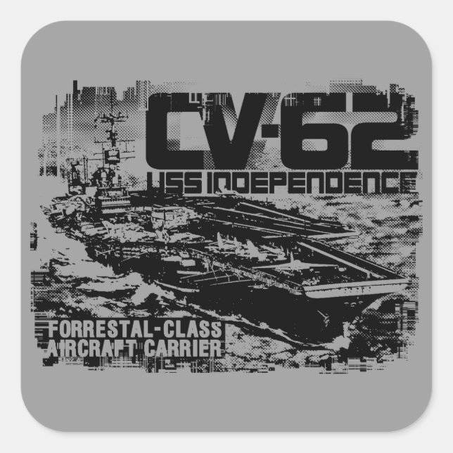 Carré Sticker pour l'indépendance du transporteur aérien (Devant)