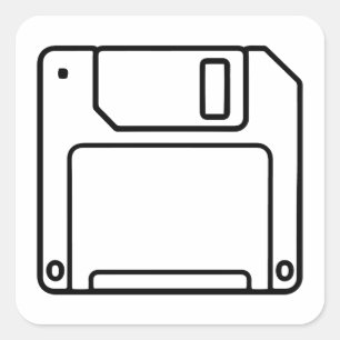 Carré Sticker pour ordinateur disquette