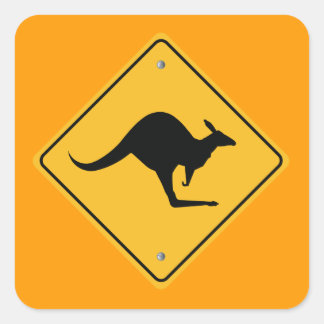 Carré Sticker pour panneau routier australien