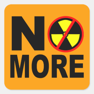 Carré Sticker pour protestation anti-nucléaire