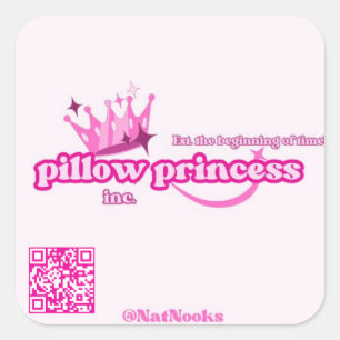 Carré Sticker Princess coussin Lesbian High Femme