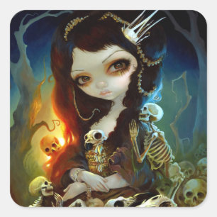 Carré Sticker "Princesse des os"