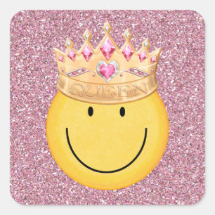 Carré Sticker Queen Face - SRF