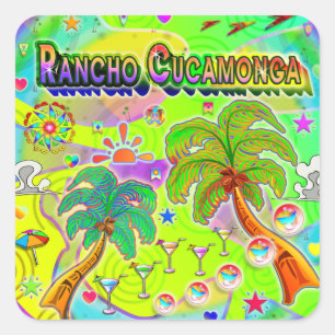 Carré Sticker Rancho Cucamonga Mind