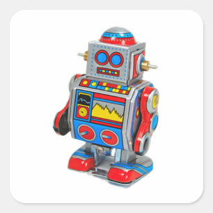 CARRÉ STICKER ROBOT