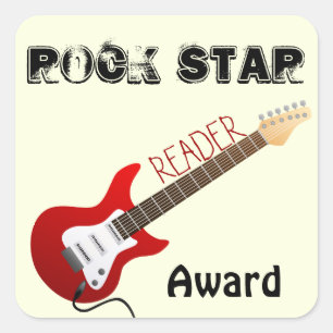 Carré Sticker Rock Star Reader Award