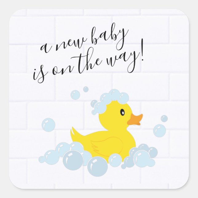 Carré Sticker rond classique en caoutchouc (Devant)