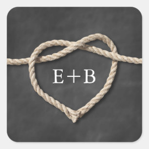 Carré Sticker rustique à nouer